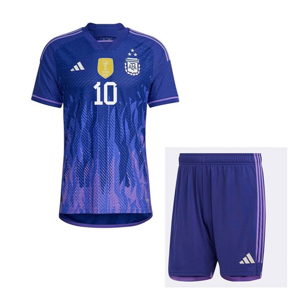 3 Estrellas Camiseta Argentina 2nd Niño MESSI 2022-2023